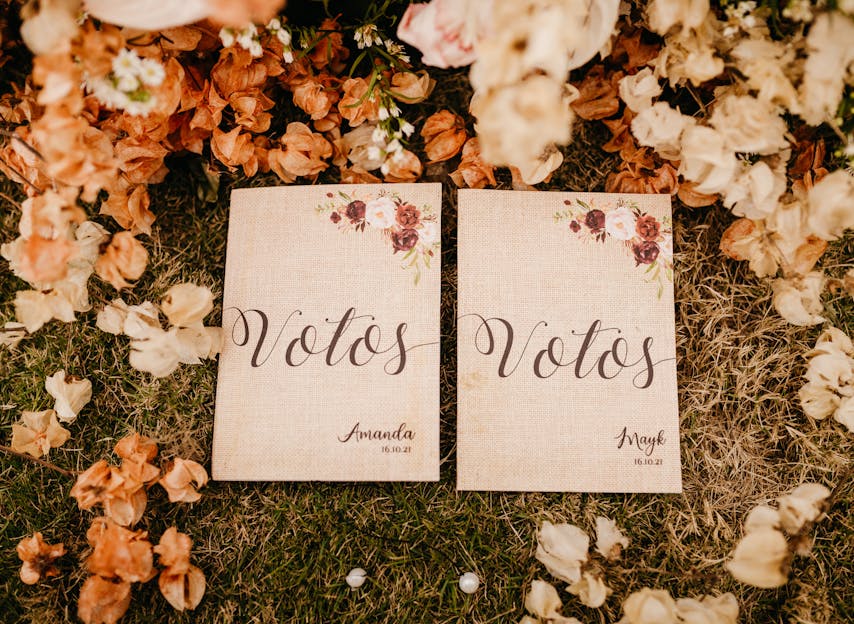 Invitaciones de boda en Mérida Yucatán: Tarjetas de votos Invitaciones de boda en Mérida Yucatán: Tarjetas de votos