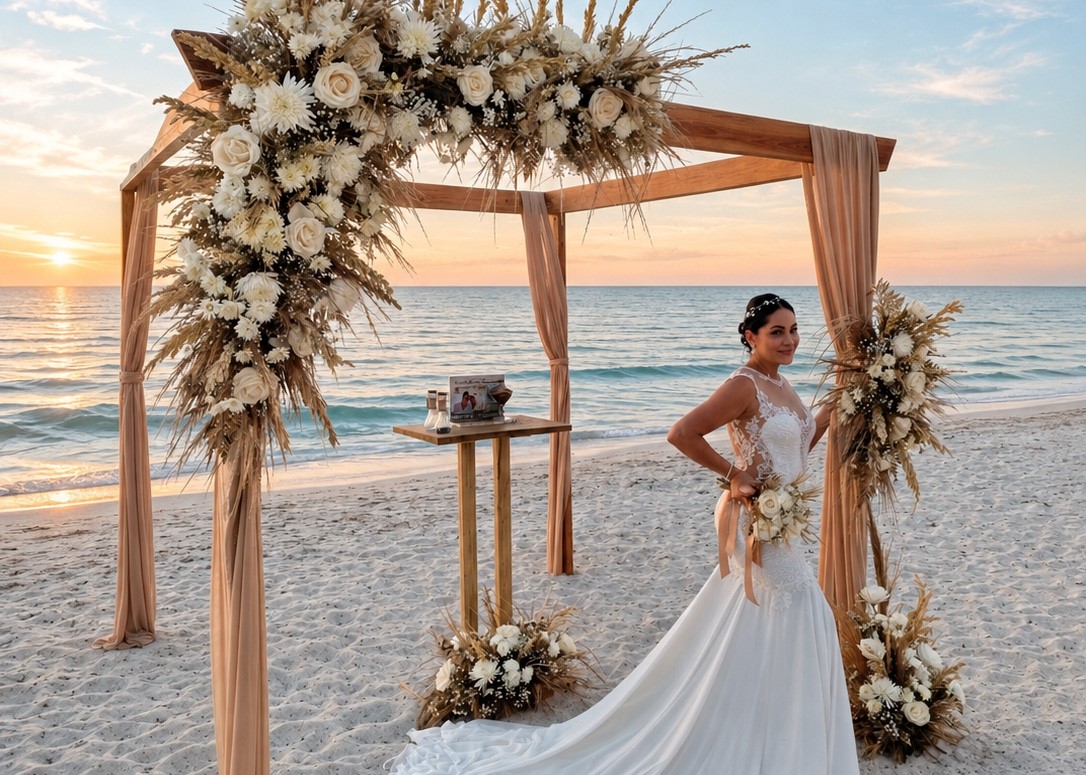 Beach Wedding in Varadero by Bodas en Cuba Fiestas