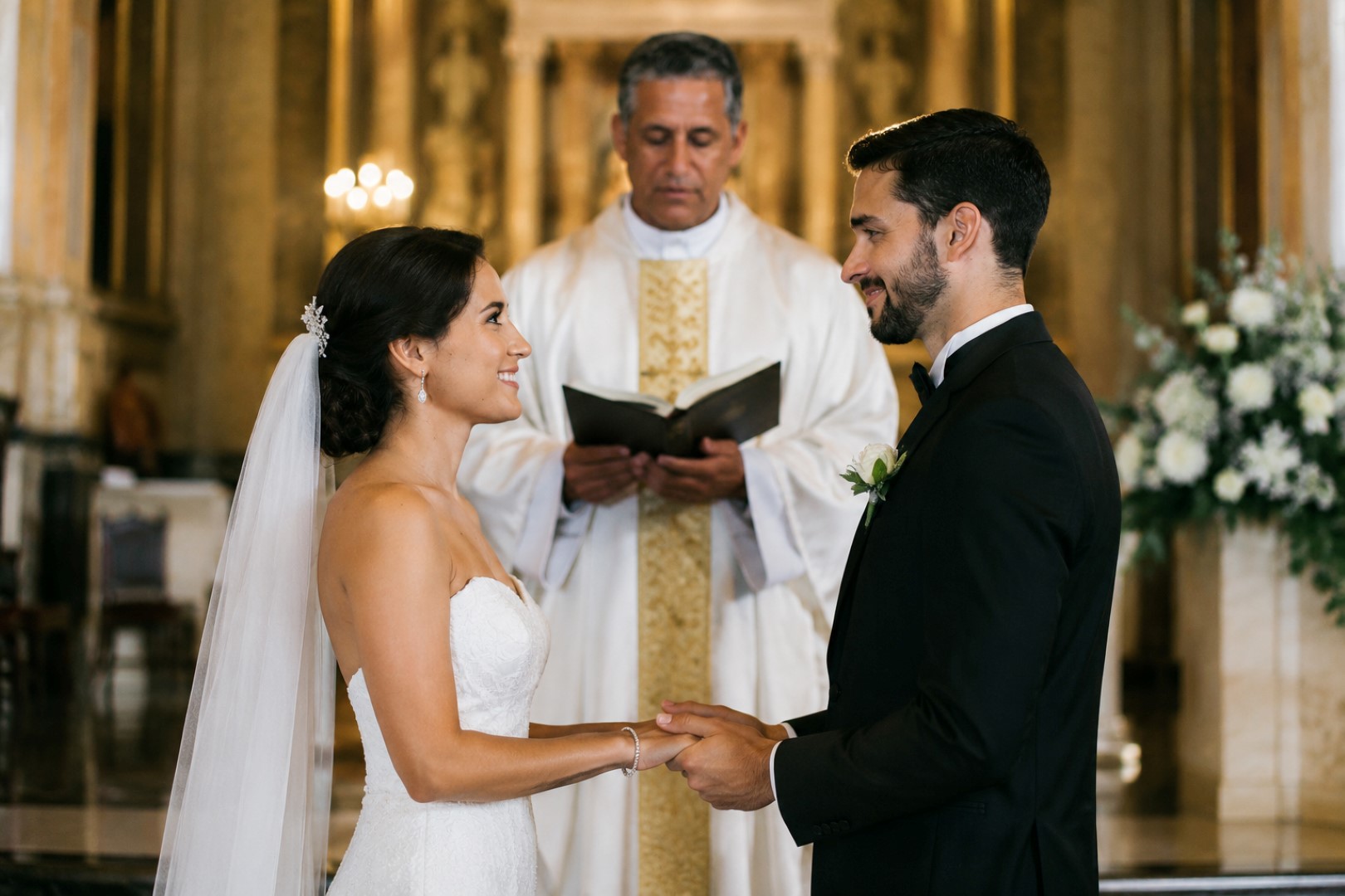 Boda católica en Cuba