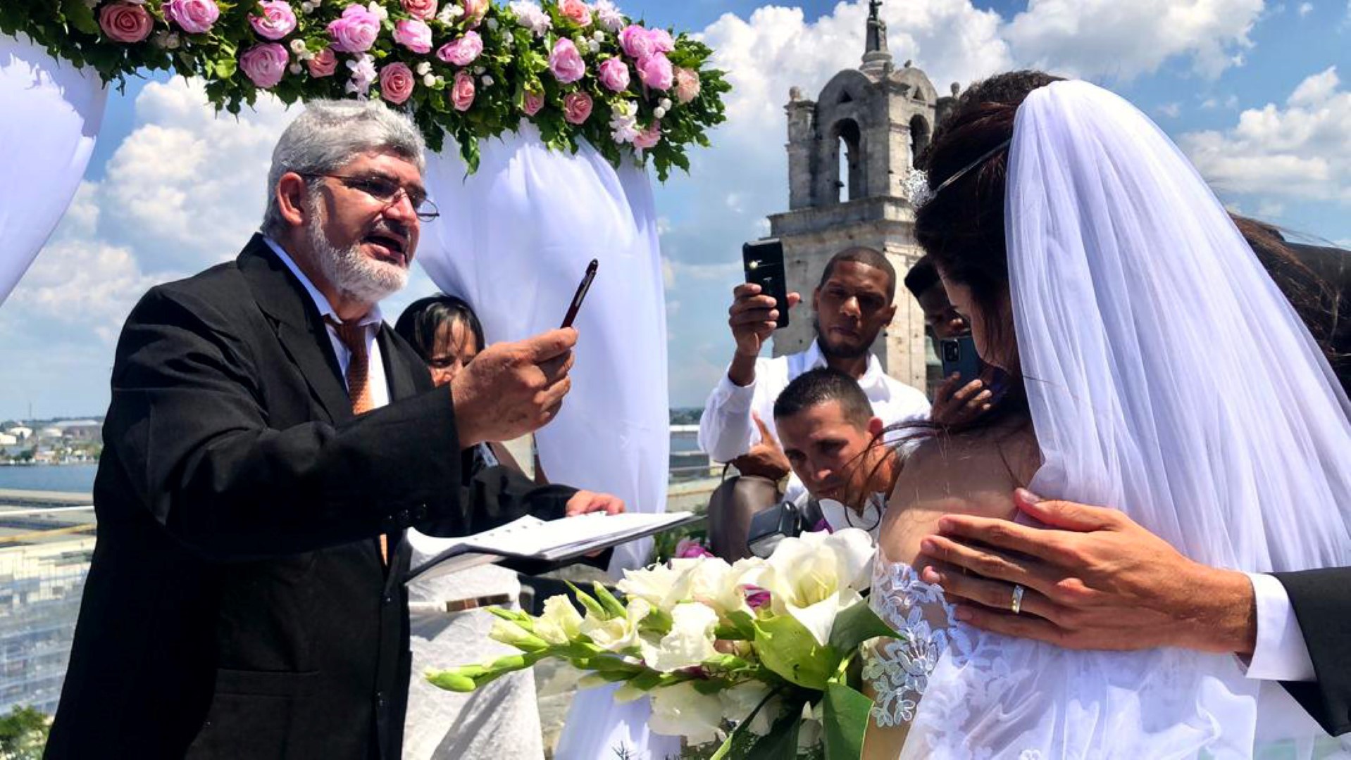 Boda cristiana en La Habana, Cuba