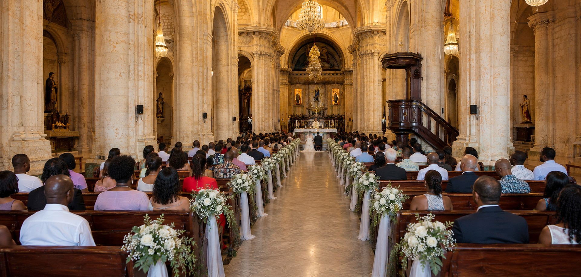 Boda en la Catedral de La Habana